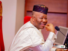 ‘Let PDP Die Completely!’ – Akpabio Stuns Crowd With Explosive Jab at Wike