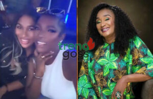 Annie Idibia Unbothered as 2Baba Celebrates Mother’s 70th Birthday in Style