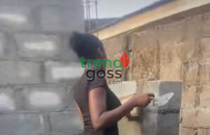 “She’s My Biggest Motivation”: Nigerian Man Melts Hearts as Girlfriend Helps Him Lay Blocks at Construction Site