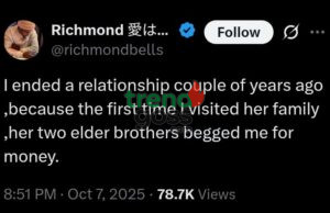 Man Ends Relationship After Girlfriend’s Brothers Begged Him for Money on First Visit