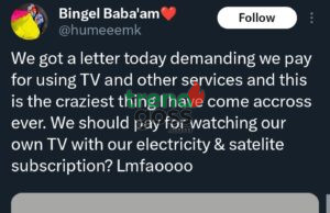 Outrage as Abuja Businesswoman Receives ₦50,000 Bill for Using Her Own TV and Services