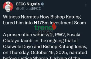 Retired Civil Servant Reveals How Bishop Katung Allegedly Defrauded Him of ₦1.2 Million in Fake Investment Scheme
