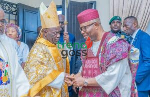 ‘I have been transformed by God’s grace’ – Akpabio Says, As He Commissions Catholic Rectory