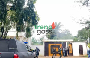 Celebration or Intimidation? Soludo’s Security Detail Sparks Tension with Gunshots After Landslide Victory