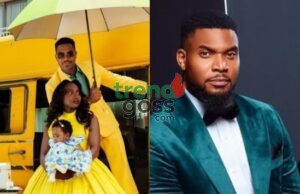 Kunle Remi Celebrates First Christmas with Wife and Baby