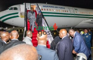 Tinubu Lands in Kenya as Africa-France Summit Begins