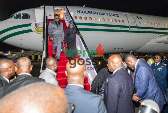 Tinubu Lands in Kenya as Africa-France Summit Begins